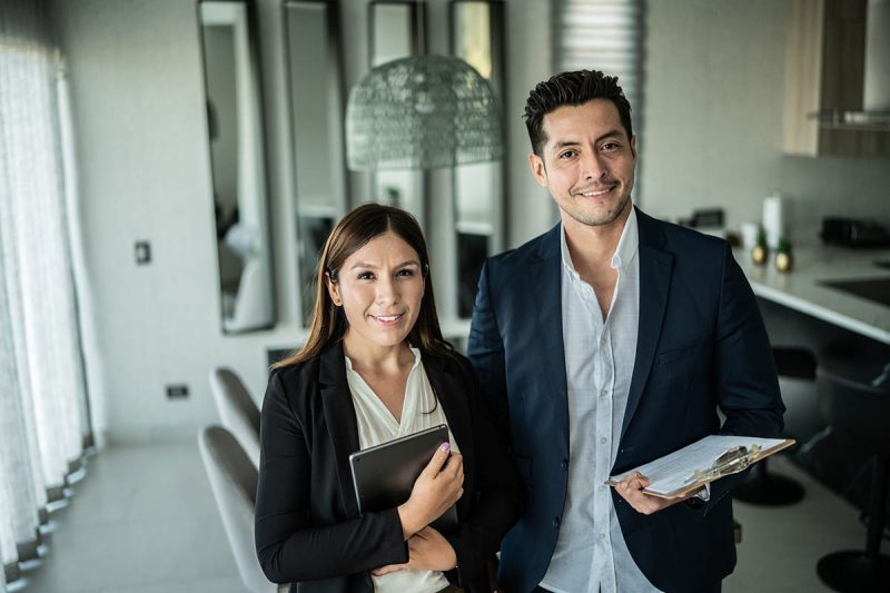 two successful real estate agents