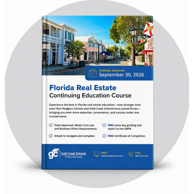 Florida Real Estate Continuing Education Course – September 2026